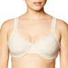 image:imageOlga Womens Sheer Leaves Minimizer BraButterscotch
