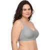 image:imageWarners Easy Does It UnderarmSmoothing with Seamless Stretch Wireless Lightly Lined Comfort BraGrey Heather