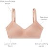 image:imageWarners Easy Does It UnderarmSmoothing with Seamless Stretch Wireless Lightly Lined Comfort BraRosewater