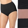 image:imageOlga womens Without a Stitch 3 Pack BriefBlackToasted AlmondBlack
