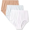 image:imageOlga womens Without a Stitch 3 Pack BriefToasted AlmondWhiteStarlight Ditsy Print
