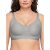 image:imageWarners Easy Does It UnderarmSmoothing with Seamless Stretch Wireless Lightly Lined Comfort BraGrey Heather