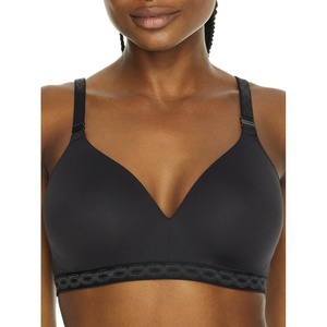 image:imageOlga Womens Full Figure Cloud 9 WireFree Convertible Contour BraBlack