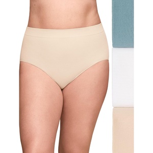 image:imageOlga Womens Olga By Warners Womens No Pinching No Problems 3 Pack Seamless High Waist BriefButterscotchWhiteSmoke