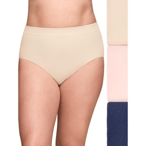 image:imageOlga Womens Olga By Warners Womens No Pinching No Problems 3 Pack Seamless High Waist BriefLotusButterscotchNaval Academy