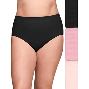image:imageOlga Womens Olga By Warners Womens No Pinching No Problems 3 Pack Seamless High Waist BriefLotusFoxgloveBlack