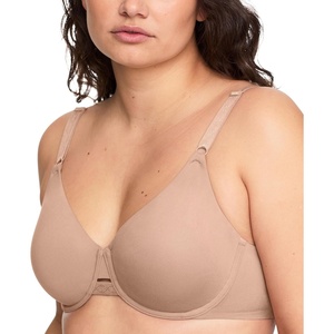image:imageOlga Womens Olga Womens Cloud 9 FullFigure Unlined Underwire Minimizer Bra Ogw253uu09Toasted Almond
