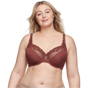 image:imageOlga Womens Plus Size Cloud 9 Underwire Contour Lace BraPinot Noir