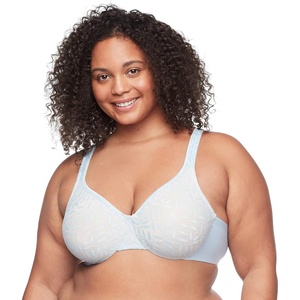 image:imageOlga Womens Sheer Leaves Minimizer BraBlue Cashmere