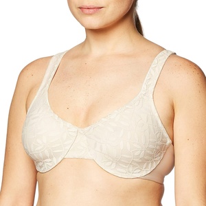 image:imageOlga Womens Sheer Leaves Minimizer BraButterscotch