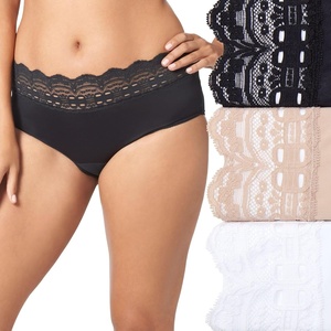 image:imageOlga womens Secret Hugs 3 Pack Hipster PantyHipster PantiesBlackFrench ToastWhite
