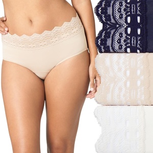 image:imageOlga womens Secret Hugs 3 Pack Hipster PantyHipster PantiesEvening BlueButterscotchAntique Ivory