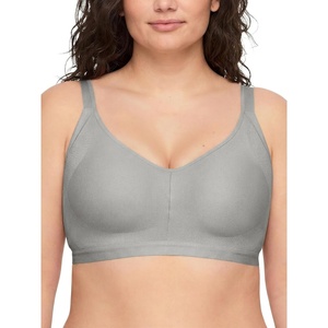 image:imageWarners Easy Does It UnderarmSmoothing with Seamless Stretch Wireless Lightly Lined Comfort BraGrey Heather