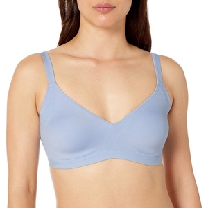 image:imageWarners Easy Does It UnderarmSmoothing with Seamless Stretch Wireless Lightly Lined Comfort BraInspired Blue