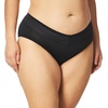 image:imageWarners womens No Pinching No Problems Digfree Comfort Waist With Lace Microfiber Hipster 5609jBlack