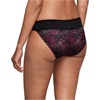 image:imageWarners womens No Pinching No Problems Digfree Comfort Waist With Lace Microfiber Hipster 5609jBlack Petals Print