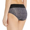 image:imageWarners womens No Pinching No Problems Digfree Comfort Waist With Lace Microfiber Hipster 5609jCharcoal Heather Print