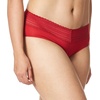 image:imageWarners womens No Pinching No Problems Digfree Comfort Waist With Lace Microfiber Hipster 5609jClassic Red