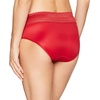 image:imageWarners womens No Pinching No Problems Digfree Comfort Waist With Lace Microfiber Hipster 5609jClassic Red