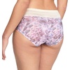 image:imageWarners womens No Pinching No Problems Digfree Comfort Waist With Lace Microfiber Hipster 5609jIvory Mist  Primrose Watercolor Garden