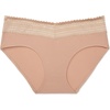 image:imageWarners womens No Pinching No Problems Digfree Comfort Waist With Lace Microfiber Hipster 5609jMist