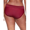 image:imageWarners womens No Pinching No Problems Digfree Comfort Waist With Lace Microfiber Hipster 5609jPomegranate Eensy Dot