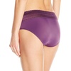 image:imageWarners womens No Pinching No Problems Digfree Comfort Waist With Lace Microfiber Hipster 5609jPurple Fig