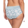 image:imageWarners womens No Pinching No Problems Digfree Comfort Waist With Lace Microfiber Hipster 5609jSky Blithe Floral
