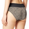 image:imageWarners womens No Pinching No Problems Digfree Comfort Waist With Lace Microfiber Hipster 5609jToasted AlmondBlack Swirl Pant