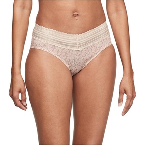 image:imageWarners womens No Pinching No Problems Digfree Comfort Waist With Lace Microfiber Hipster 5609jButterscotch Vine Floral