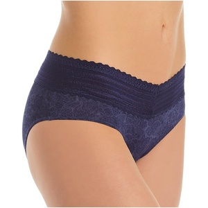 image:imageWarners womens No Pinching No Problems Digfree Comfort Waist With Lace Microfiber Hipster 5609jEvening Blue Boho Garden
