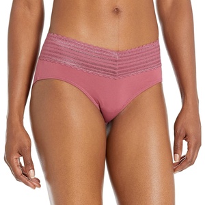 image:imageWarners womens No Pinching No Problems Digfree Comfort Waist With Lace Microfiber Hipster 5609jHawthorn Rose