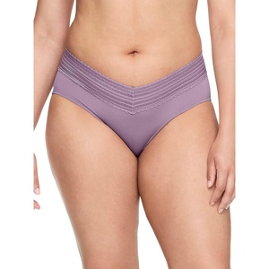 image:imageWarners womens No Pinching No Problems Digfree Comfort Waist With Lace Microfiber Hipster 5609jMist