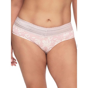 image:imageWarners womens No Pinching No Problems Digfree Comfort Waist With Lace Microfiber Hipster 5609jPeachskin Blithe Floral