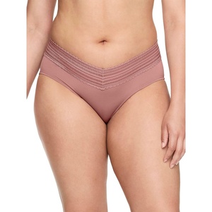 image:imageWarners womens No Pinching No Problems Digfree Comfort Waist With Lace Microfiber Hipster 5609jRosette