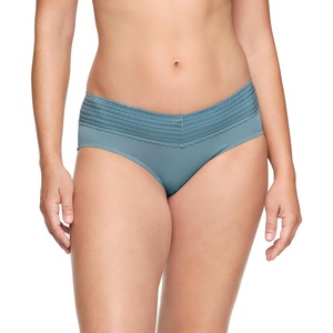 image:imageWarners womens No Pinching No Problems Digfree Comfort Waist With Lace Microfiber Hipster 5609jSmoke