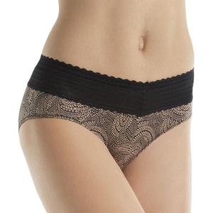 image:imageWarners womens No Pinching No Problems Digfree Comfort Waist With Lace Microfiber Hipster 5609jToasted Almond Swirl