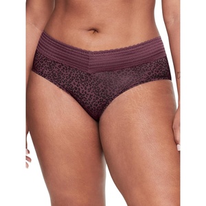 image:imageWarners womens No Pinching No Problems Digfree Comfort Waist With Lace Microfiber Hipster 5609jVino Leo